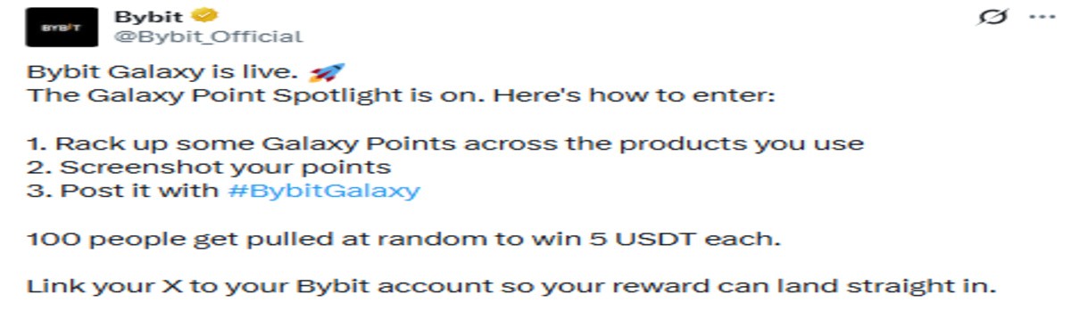 Bybit official post image for Bybit Galaxy