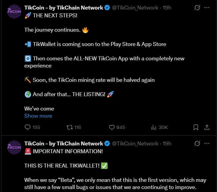 Tikcoin Network Listing Date Tikcoin Network Listing Date