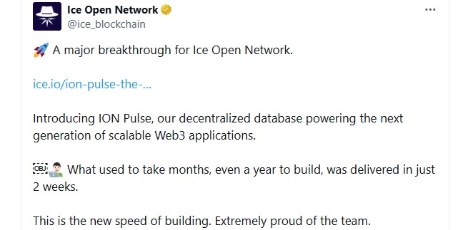 Ice Open Network ION Pulse Update Ice Open Network ION Pulse Update