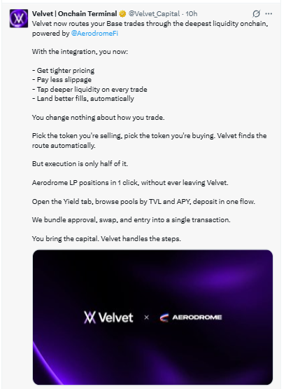 Velvet Onchain Terminal Update