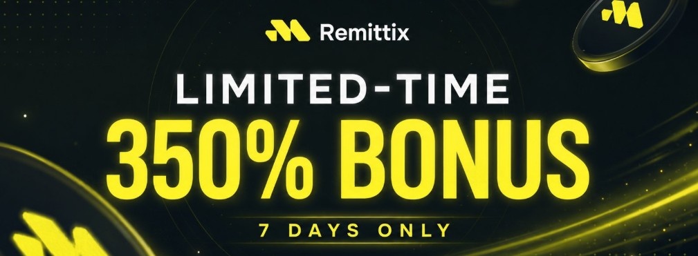 Remittix 350% Bonus