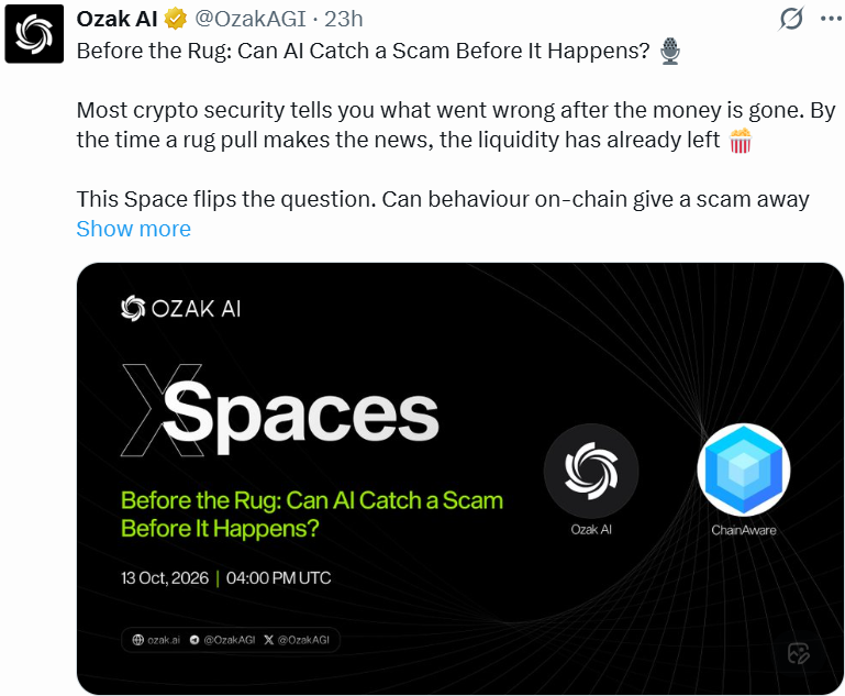 Ozak AI and ChainAware: Can AI Flag Crypto Scams Earlier?