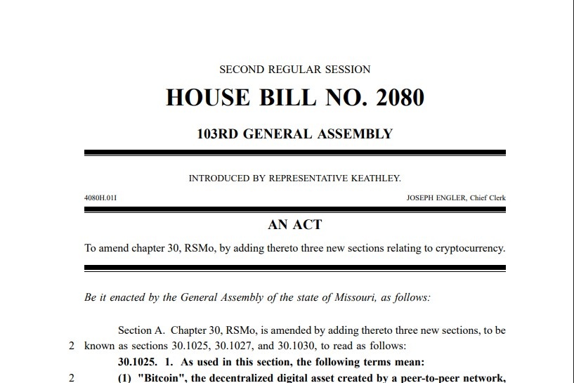 Missouri crypto bill