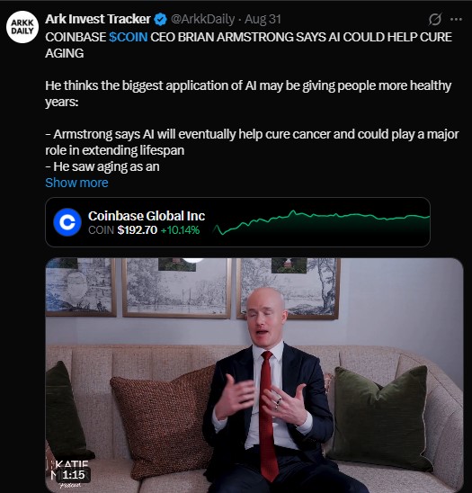 CEO Brian Armstrong also said