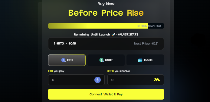 RTX Presale Funding Over $31.5 Million RTX Presale Funding Over $31.5 Million