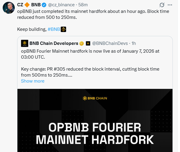 opbnb mainnet hardfork live update