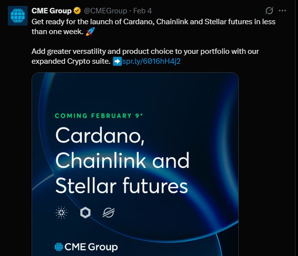 Cardano Futures Launch on CME