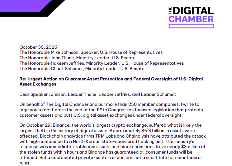 Digital Chamber Urges Congress to Act