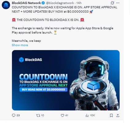 BlockDAG On X Official Tweet