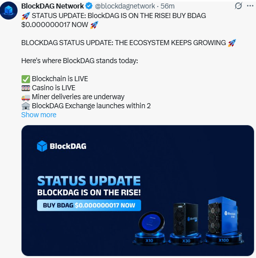 BlockDAG IS ON THE RISE! BUY BDAG