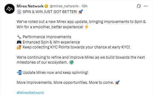 Spin and Win announcement Spin and Win announcement