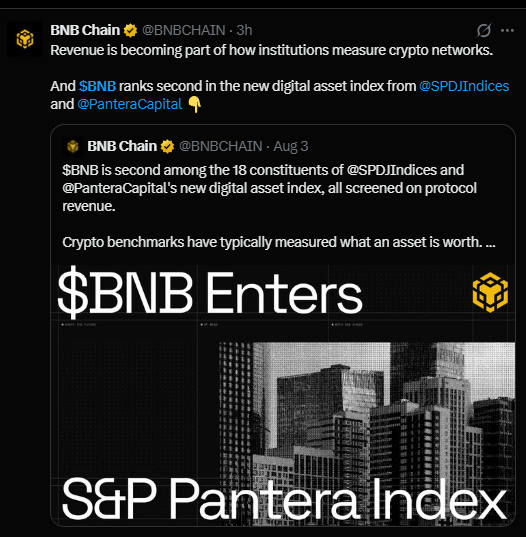 Bnb news updated on x