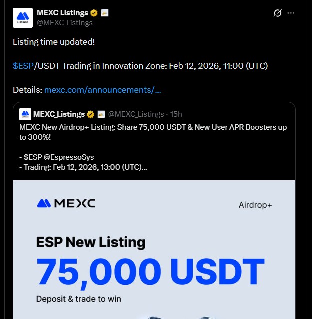 Espresso Token Launch on MEXC
