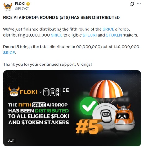 Official Floki Post on X Official Floki Post on X