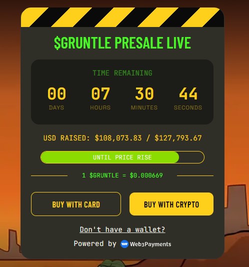 GRUNTLE Presale Price and Staking GRUNTLE Presale Price and Staking