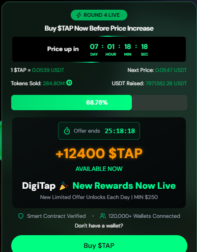 Digitap Presale Update