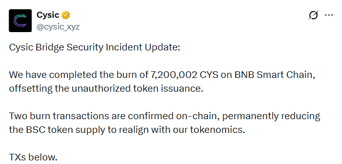 Cysic Post on X Cysic Post on X
