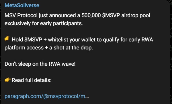 MSV Protocol Crypto Airdrop