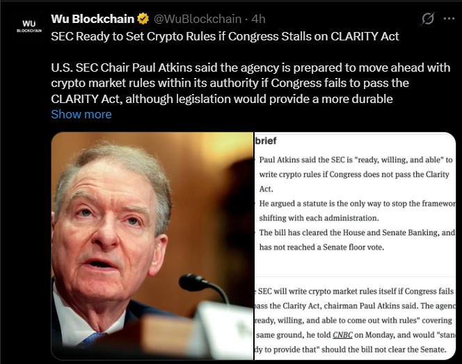 CLARITY Act Faces 60-Vote Test Before Senate Recess CLARITY Act Faces 60-Vote Test Before Senate Recess