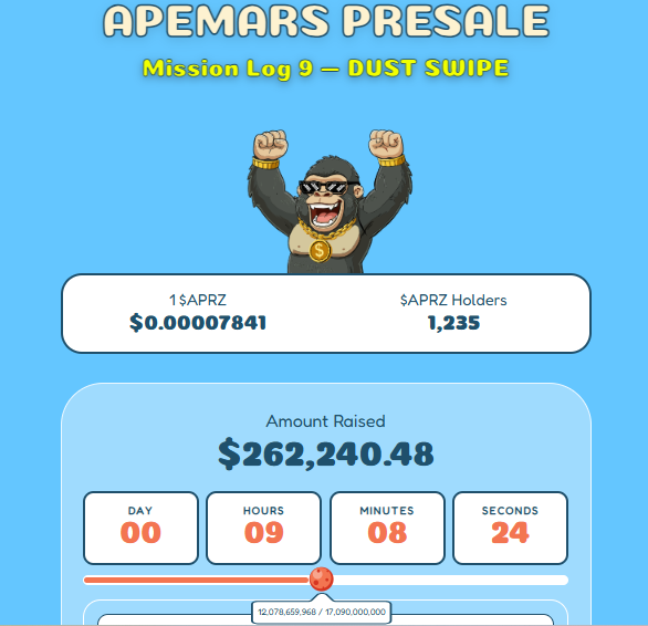 Apemars presale updates