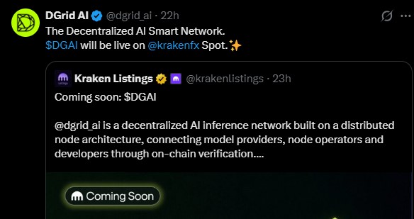 DGrid AI Crypto Listing DGrid AI Crypto Listing