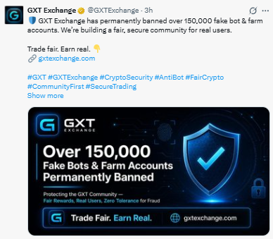 over 150,000 permanently banned fake bot and farm accounts