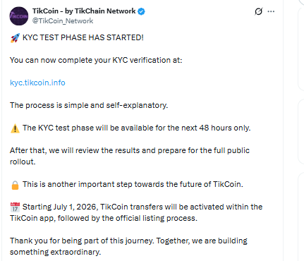 Tikcoin Network Launch 1 july