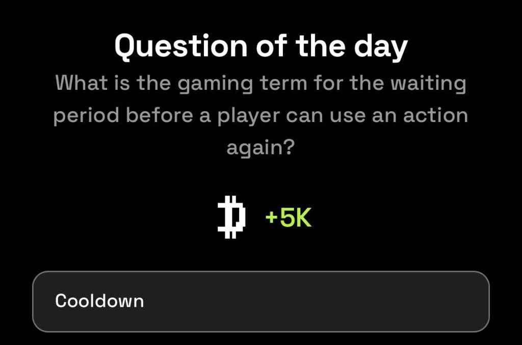 Dropee Question of the Day
