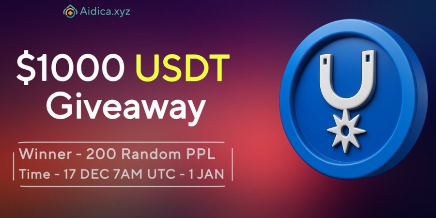 Aidica USDT Giveaway Aidica USDT Giveaway