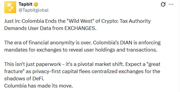 Columbia's Dian mandates tax