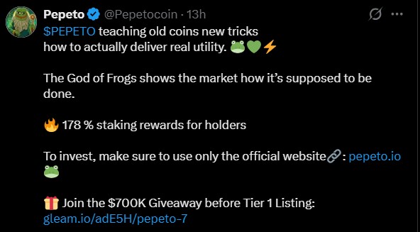 Pepeto Staking Rewards