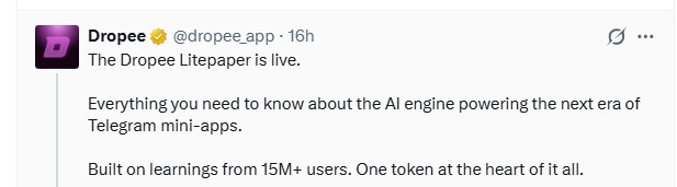 Dropee Litepaper Is Live