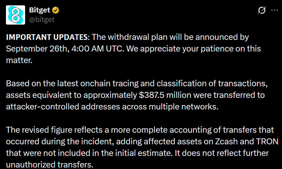 Information by Bitget on X Information by Bitget on X