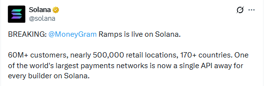 MoneyGram Ramps Goes Live on-chain