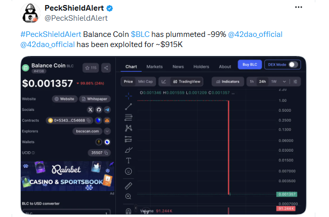 42DAO Exploit Today 42DAO Exploit Today