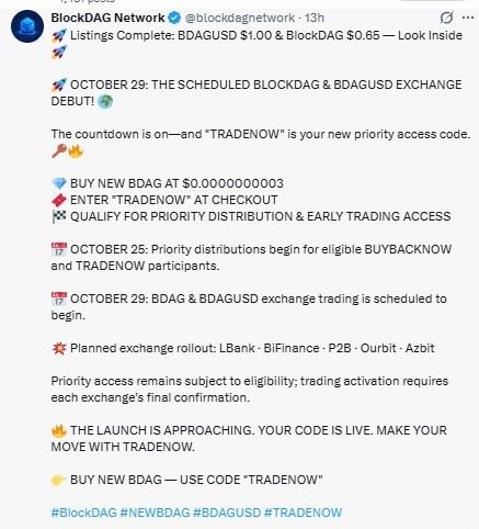 The Official BlockDAG Post