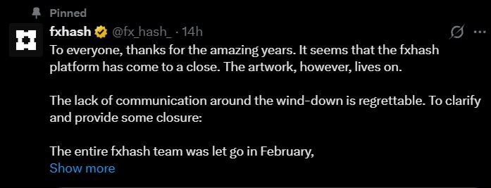 fxhash Generative Art Platform Also Grinds to a Halt