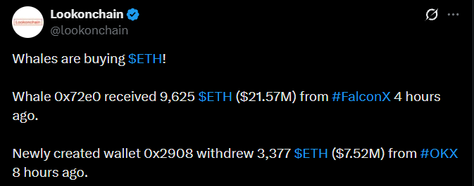ETH accumulation whale