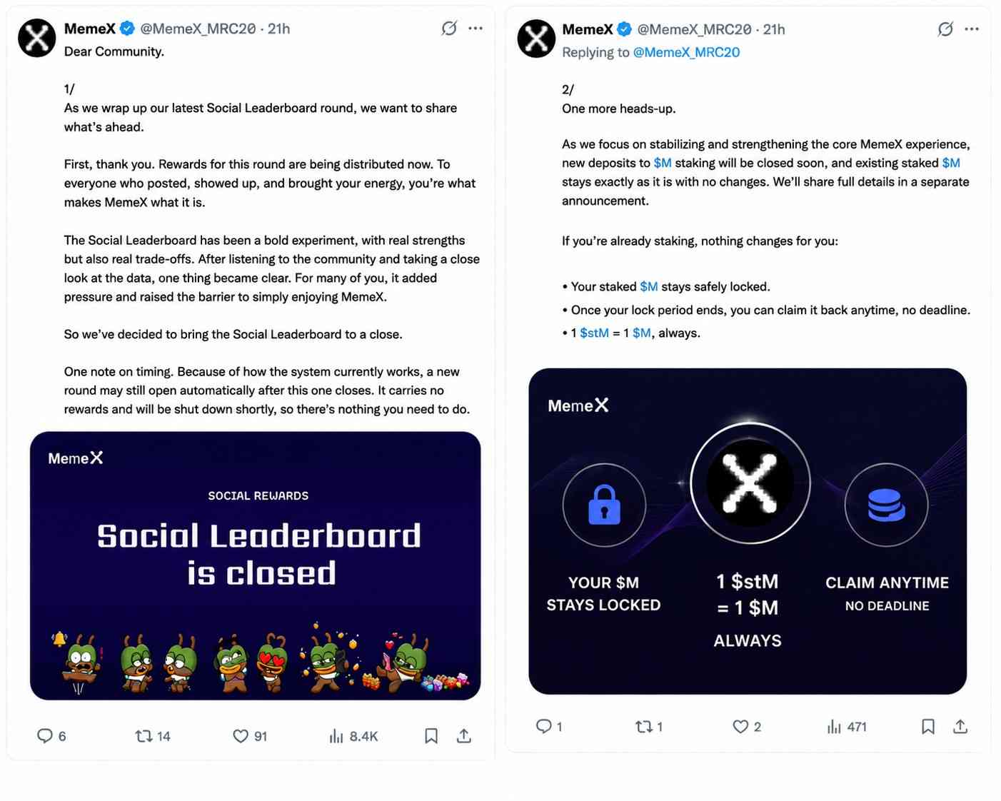 Posted on X by MemeX Posted on X by MemeX