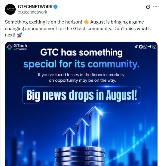 GTech Network August teaser with no listing update 