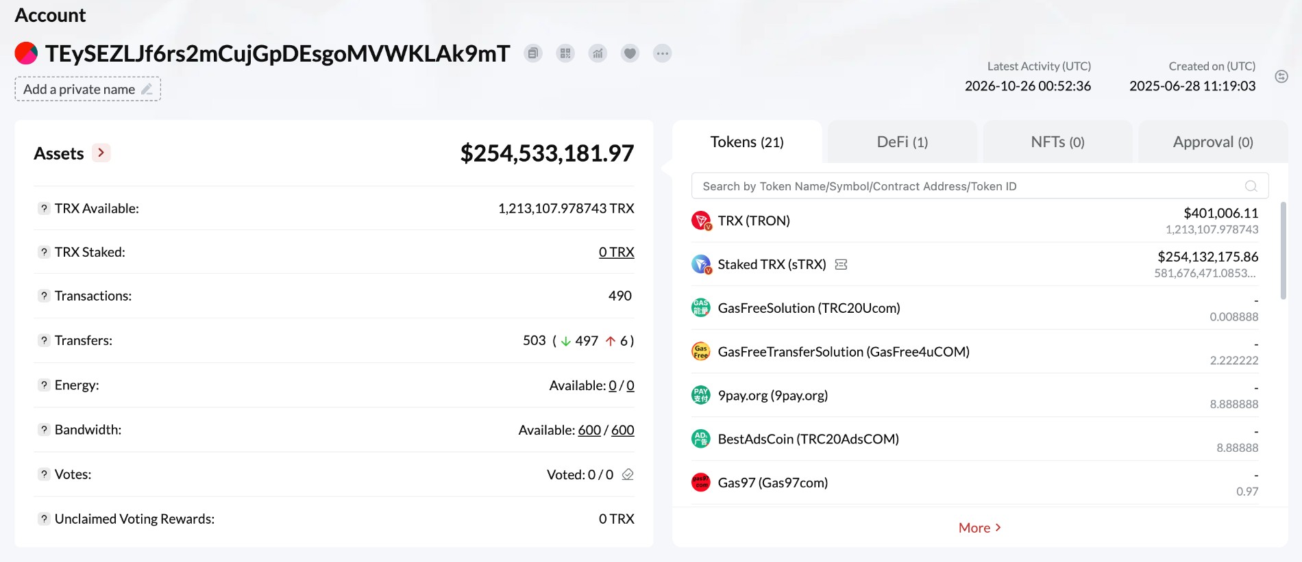 Tronscan Wallet