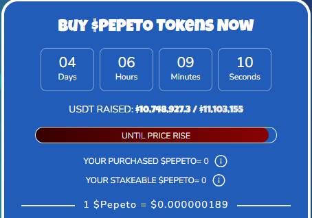 pepeto presale price pepeto presale price