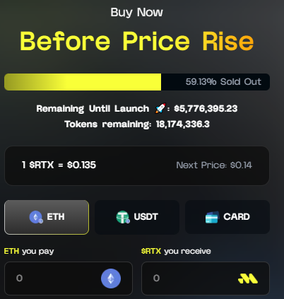 $RTX Presale Data