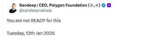 Polygon ceo sandeep nailwal tweet Polygon ceo sandeep nailwal tweet