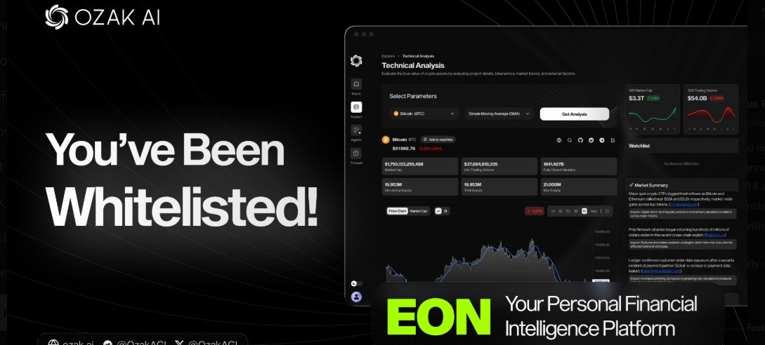 Ozak AI EON platform Ozak AI EON platform