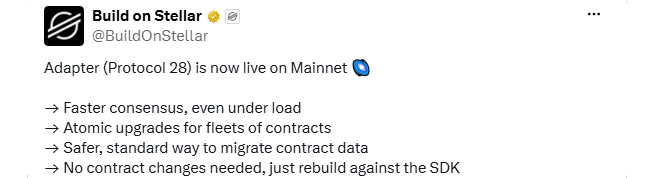 Stellar Protocol 28 Mainnet Launch Stellar Protocol 28 Mainnet Launch