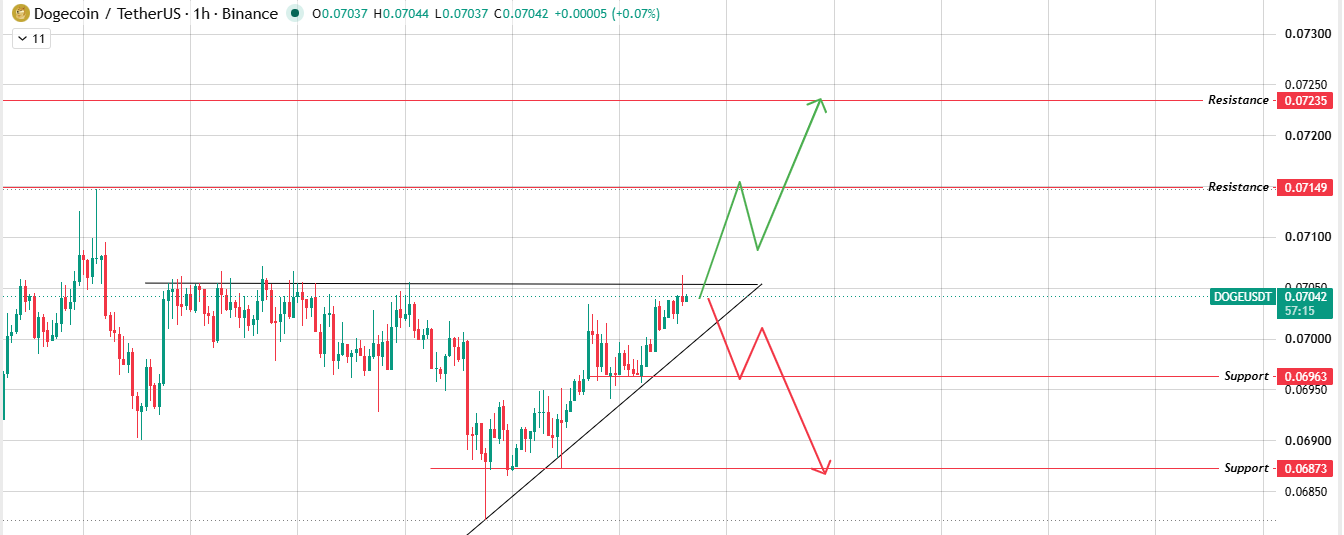 Hourly Chart Analysis of $DOGE Forecast Hourly Chart Analysis of $DOGE Forecast