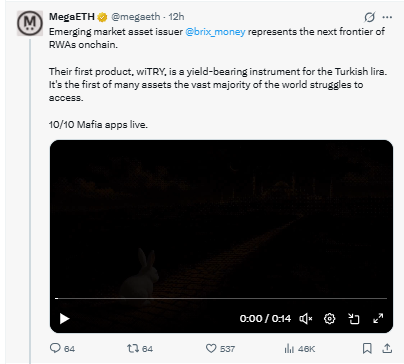 Mega ETH Tweet RWA  token