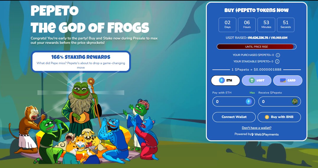 Pepeto Presale Countdown Pepeto Presale Countdown