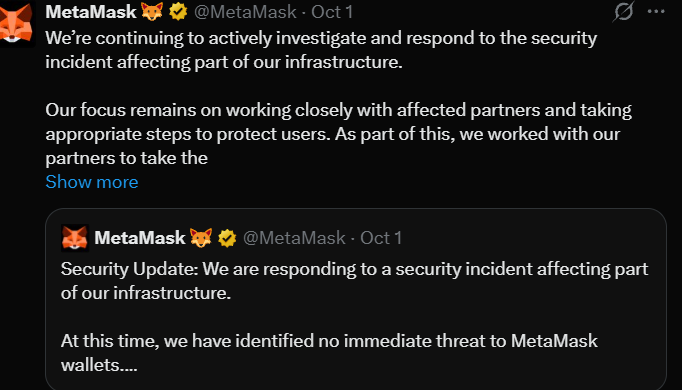 Metamask Security Incident Metamask Security Incident